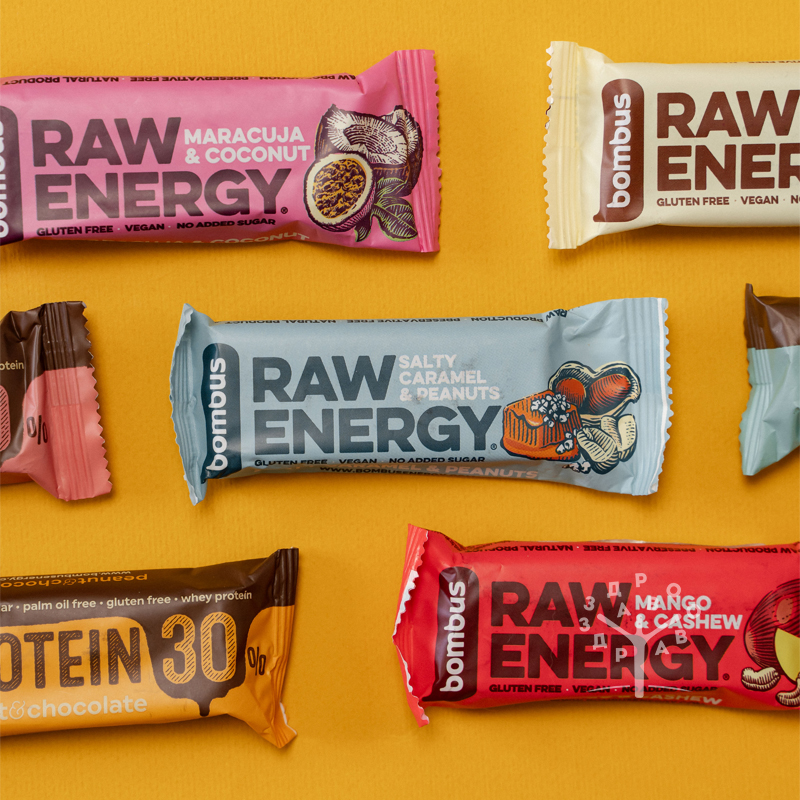 Energy bar slana karamela kikiriki sirovo - bombus