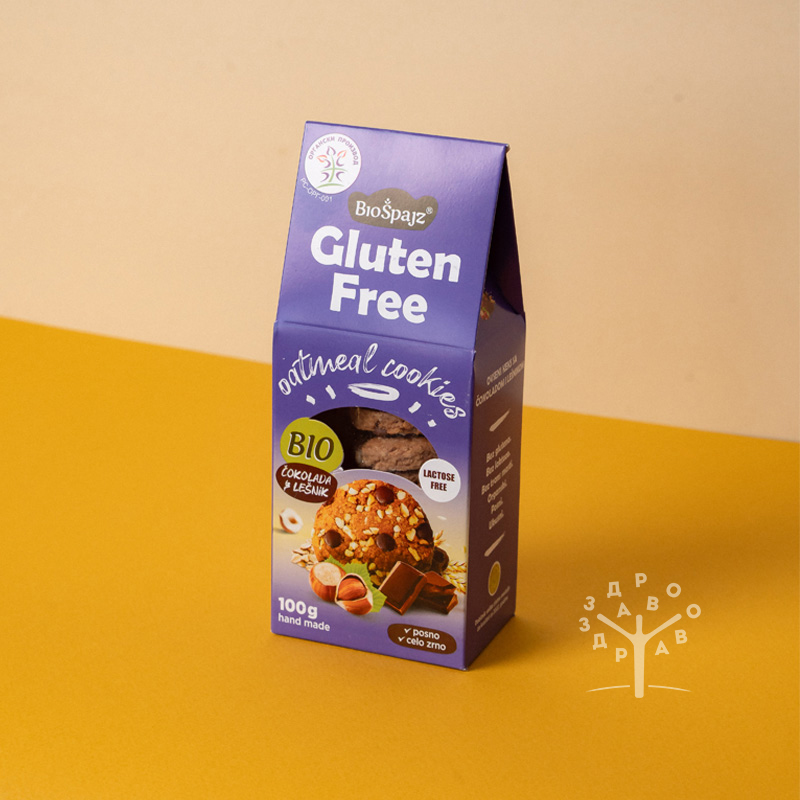 Ovseni keks čokolada lešnik