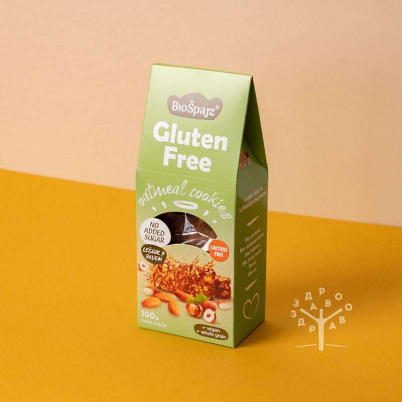 Ovseni keks lešnik badem