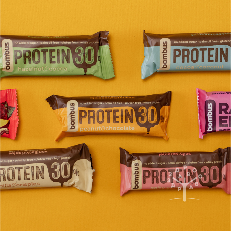 Protein bar sa kikirikijem i čokoladom - bombus