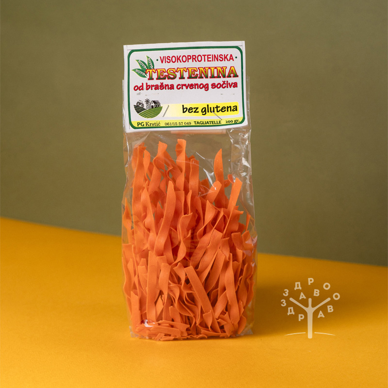 Visokoproteinska testenina od crvenog sočiva taljatele - pg krstić